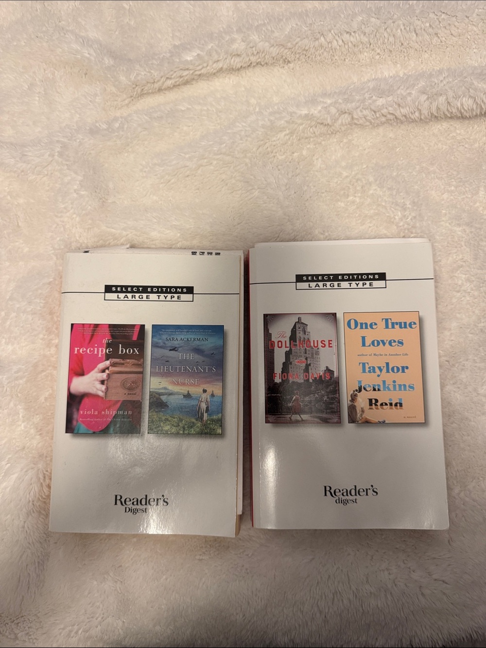 Reader's Digest Select Editions Large Type Paperback Set - White